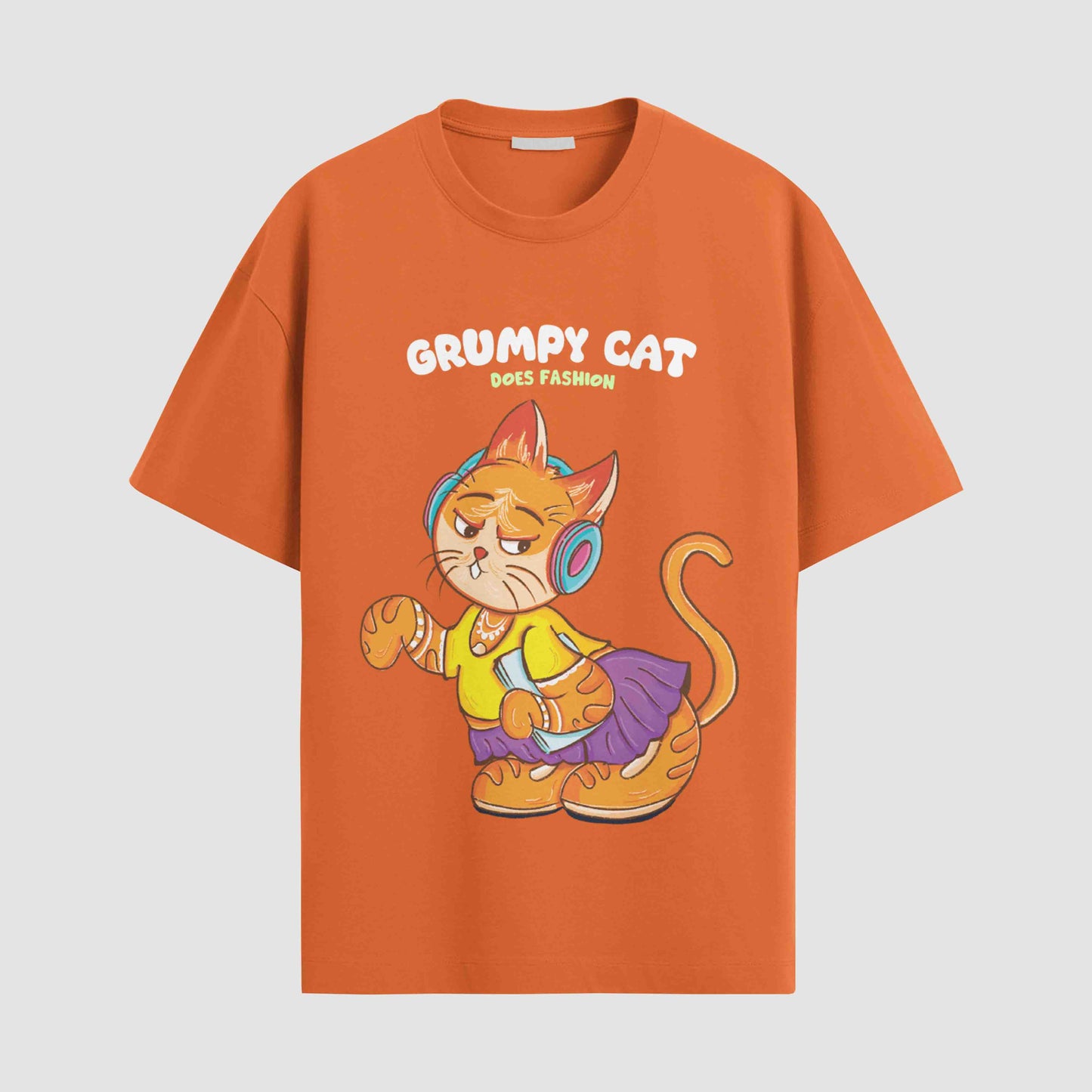 Grumpy cat does fashion