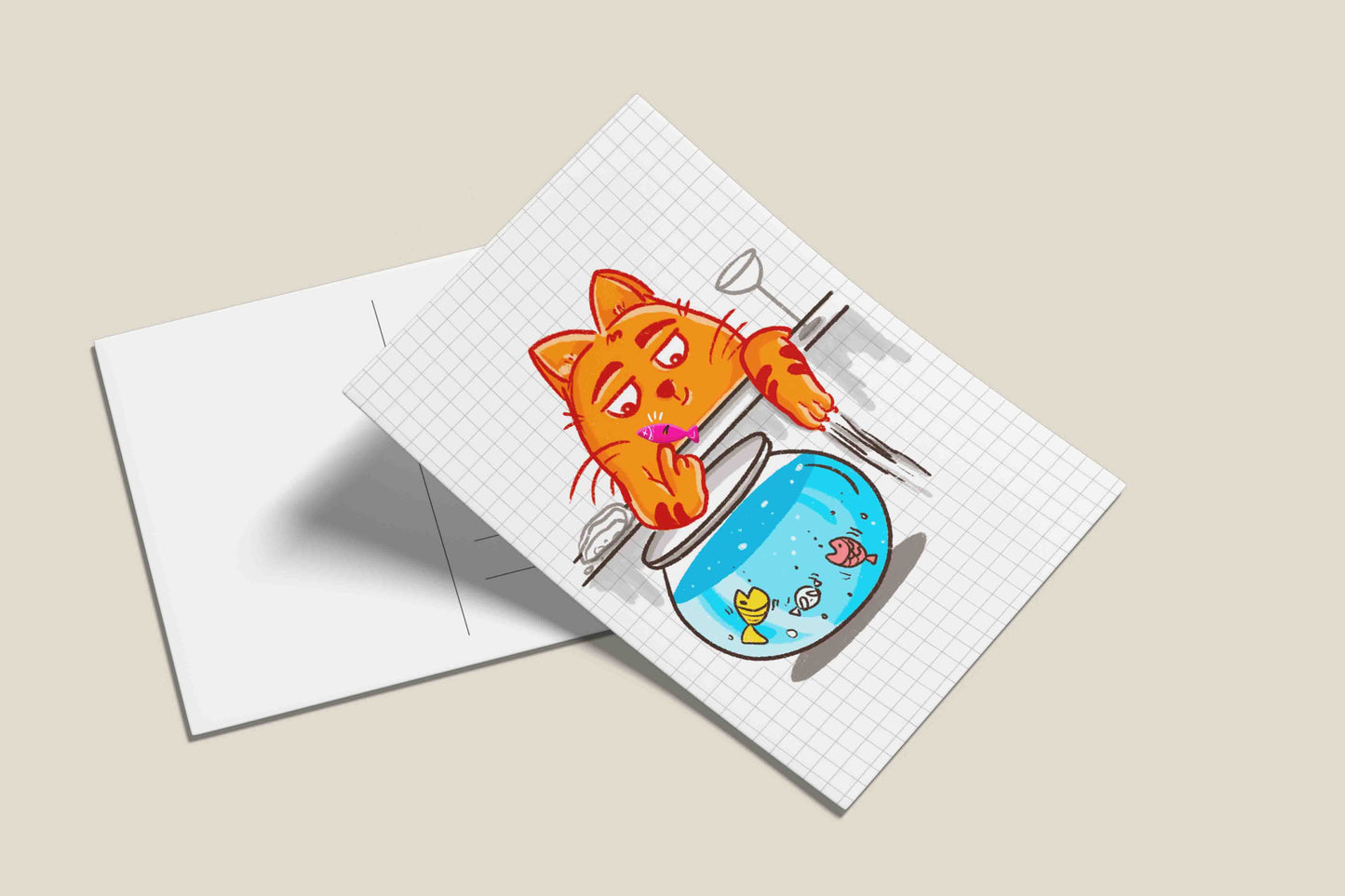 Cats being cats postcards - Pierce
