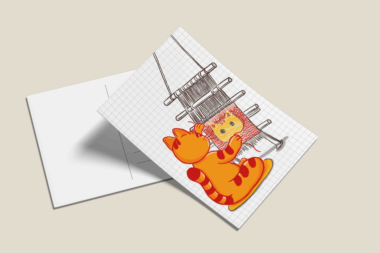 Cats being cats postcards - Weave