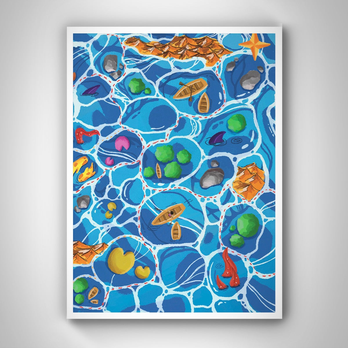 Pretty Water Map Water Map – Aaram Club