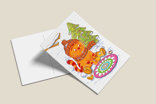 Cats being cats postcards - Arctic