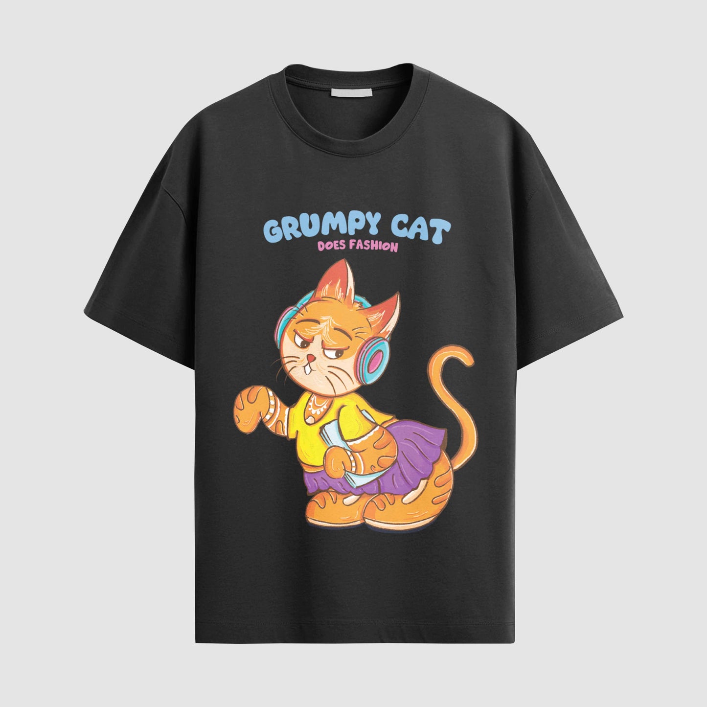 Grumpy cat does fashion