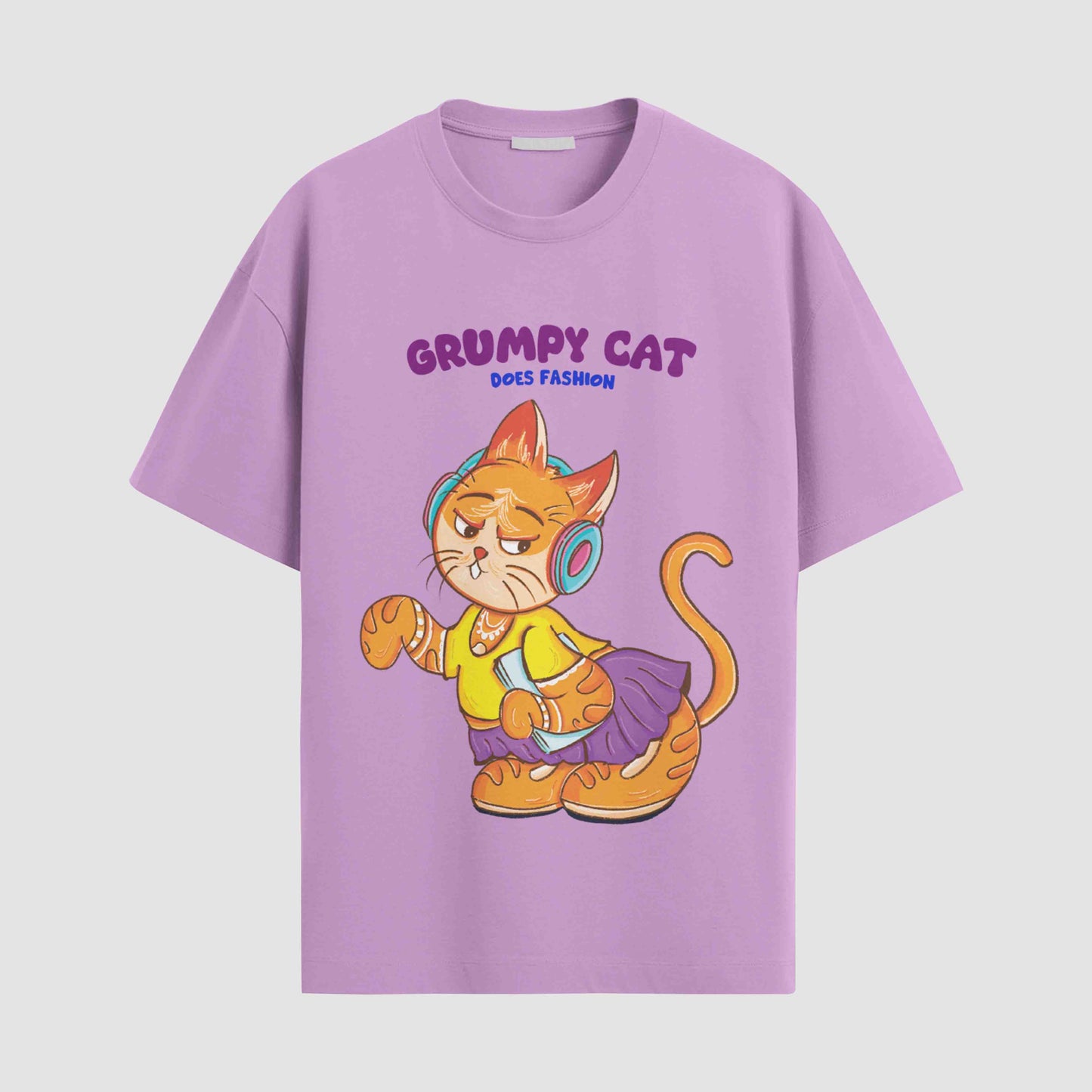 Grumpy cat does fashion