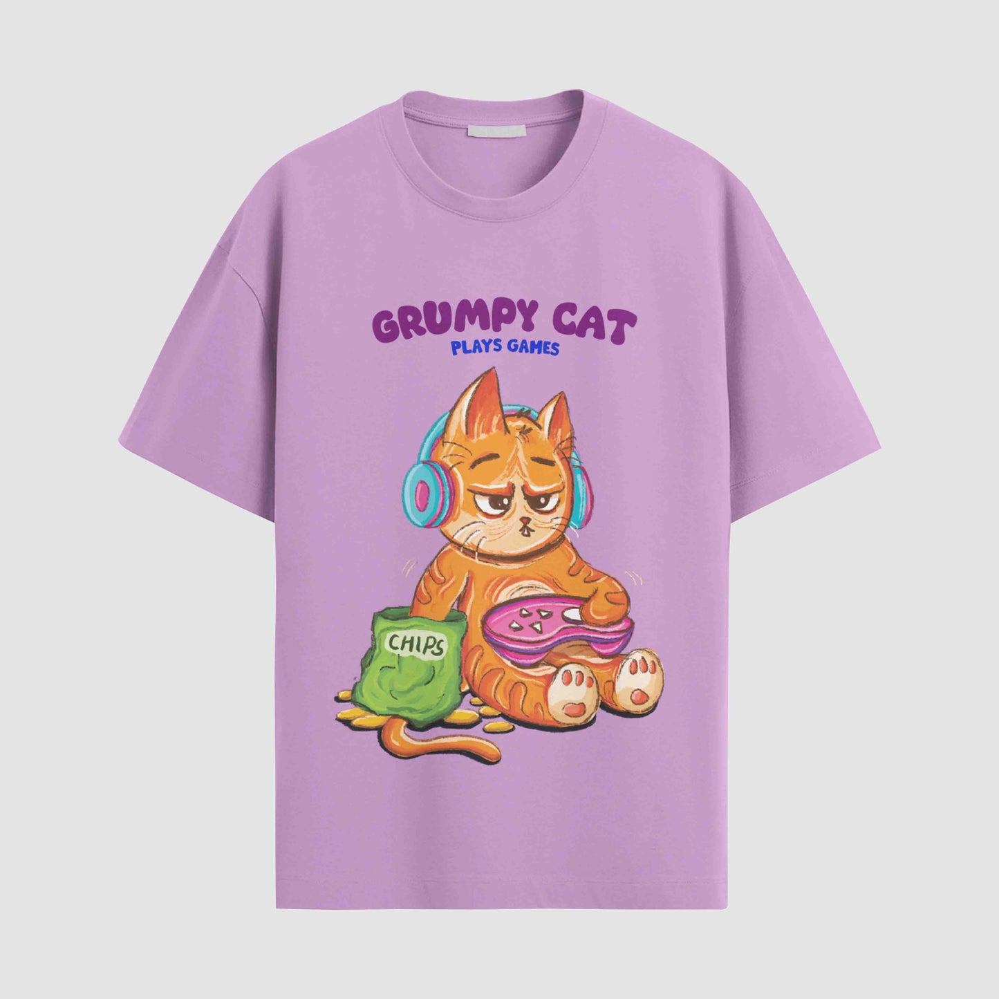 Grumpy cat plays games