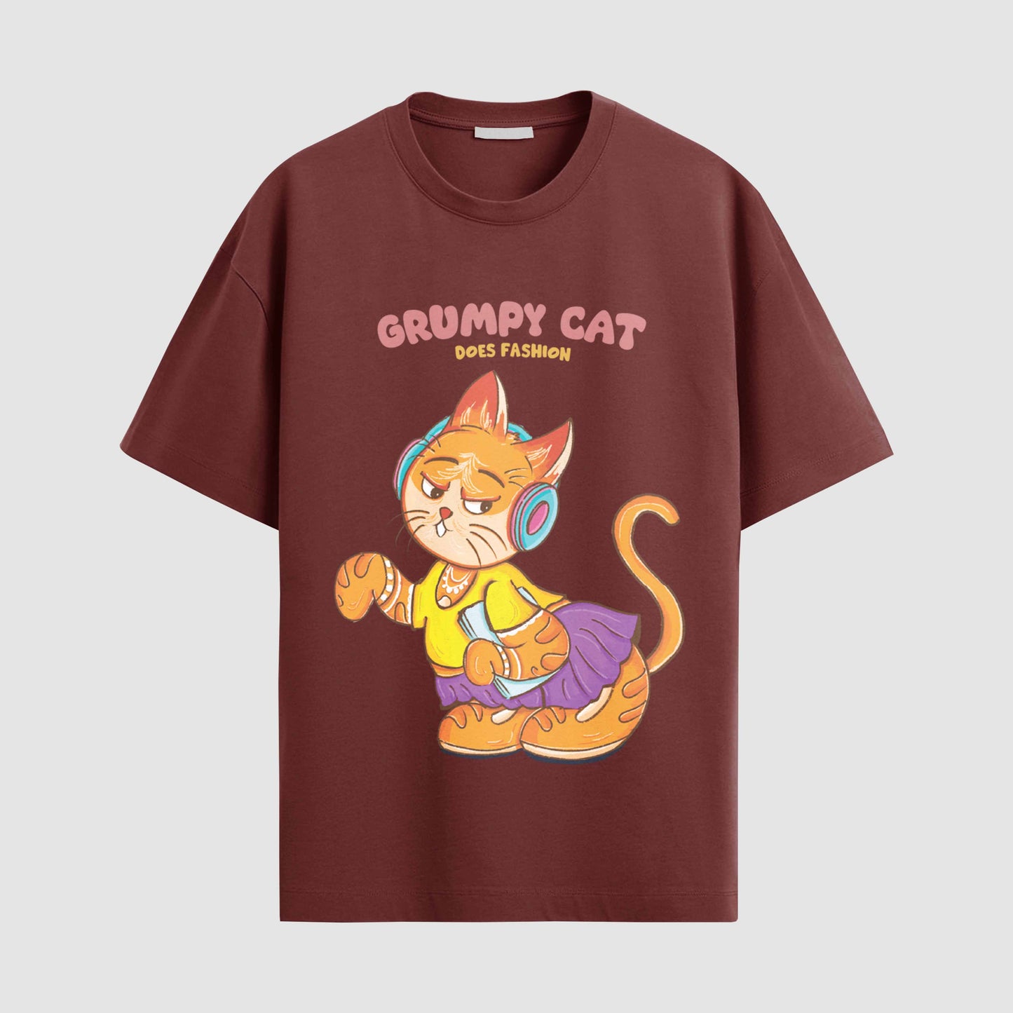 Grumpy cat does fashion