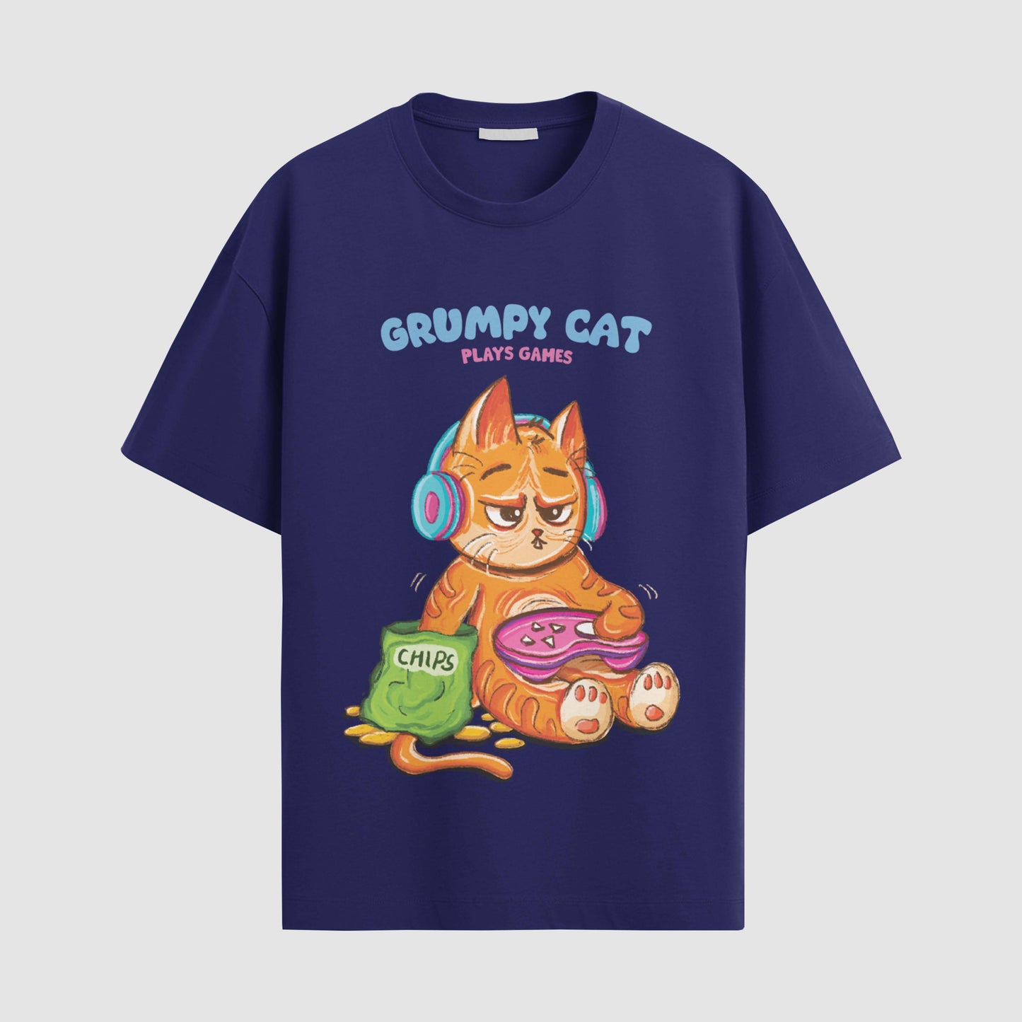 Grumpy cat plays games