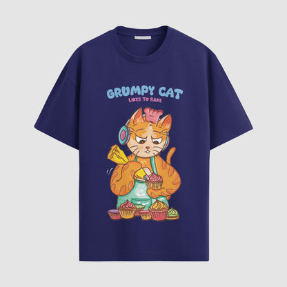 Grumpy cat likes to bake