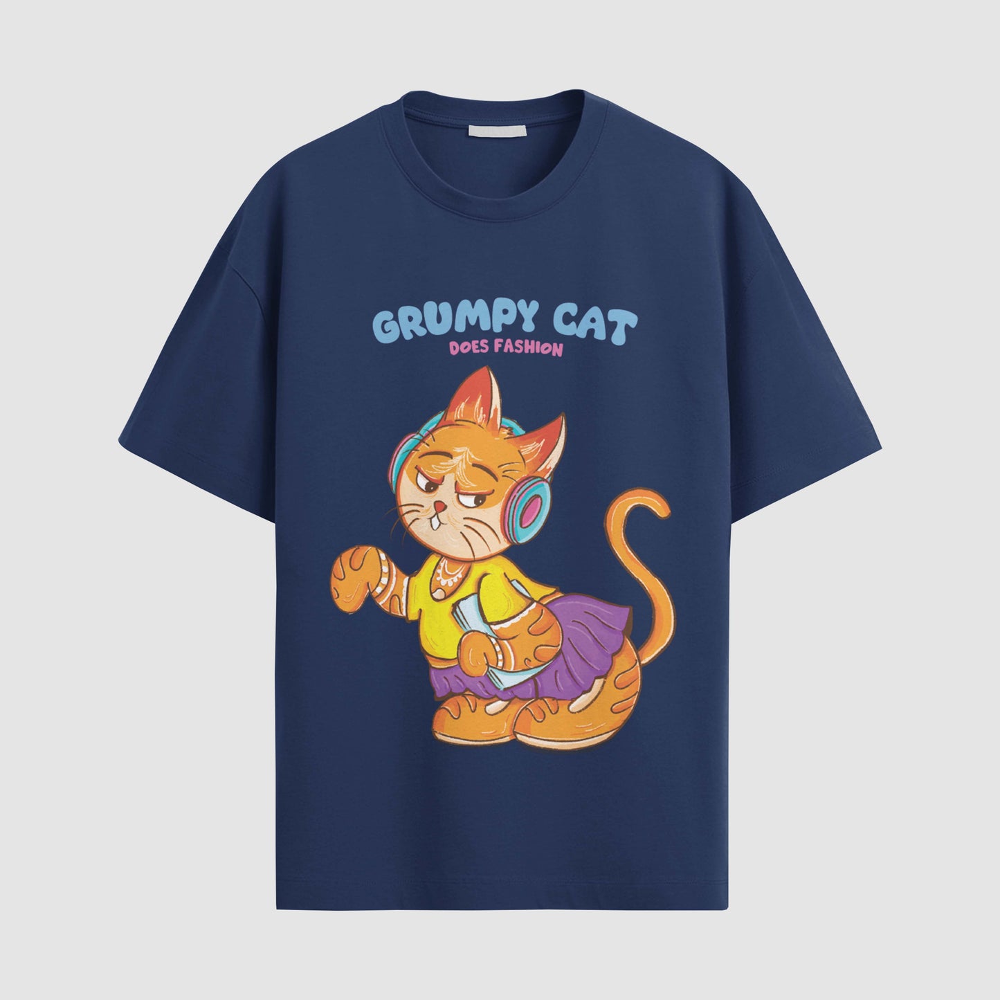 Grumpy cat does fashion