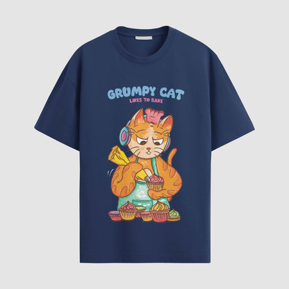 Grumpy cat likes to bake