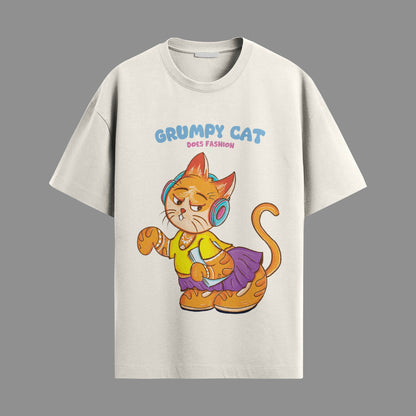 Grumpy cat does fashion