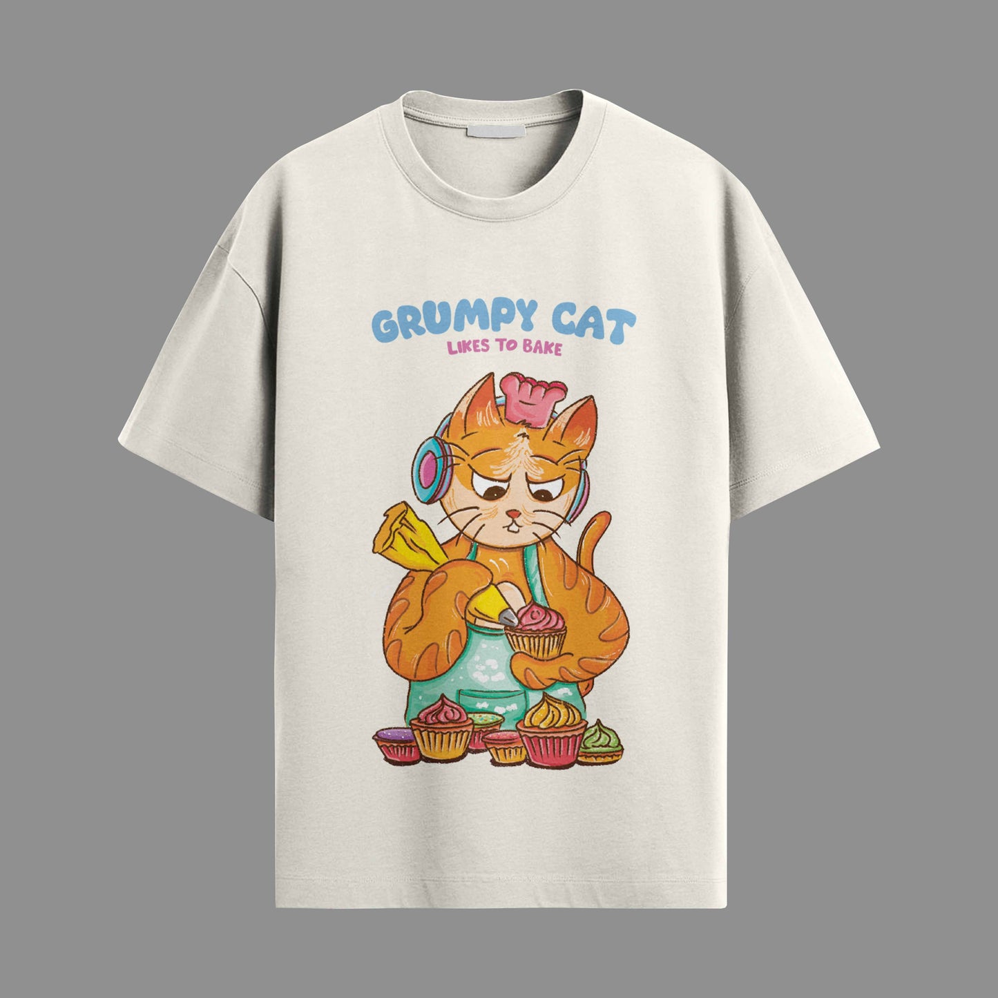 Grumpy cat likes to bake