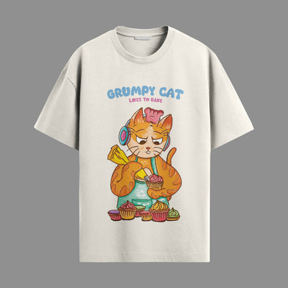 Grumpy cat likes to bake