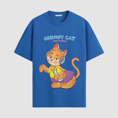 Grumpy cat does fashion