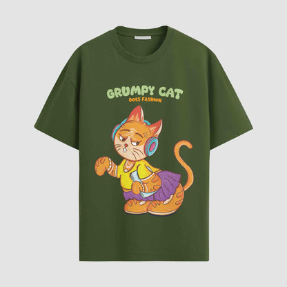 Grumpy cat does fashion