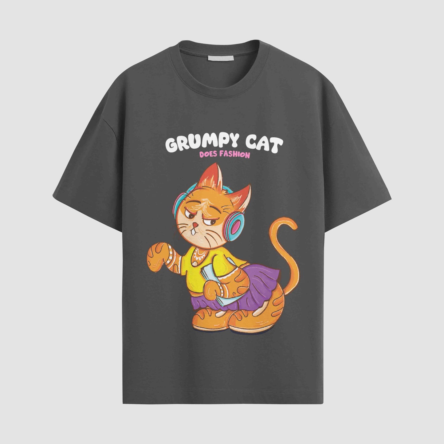 Grumpy cat does fashion