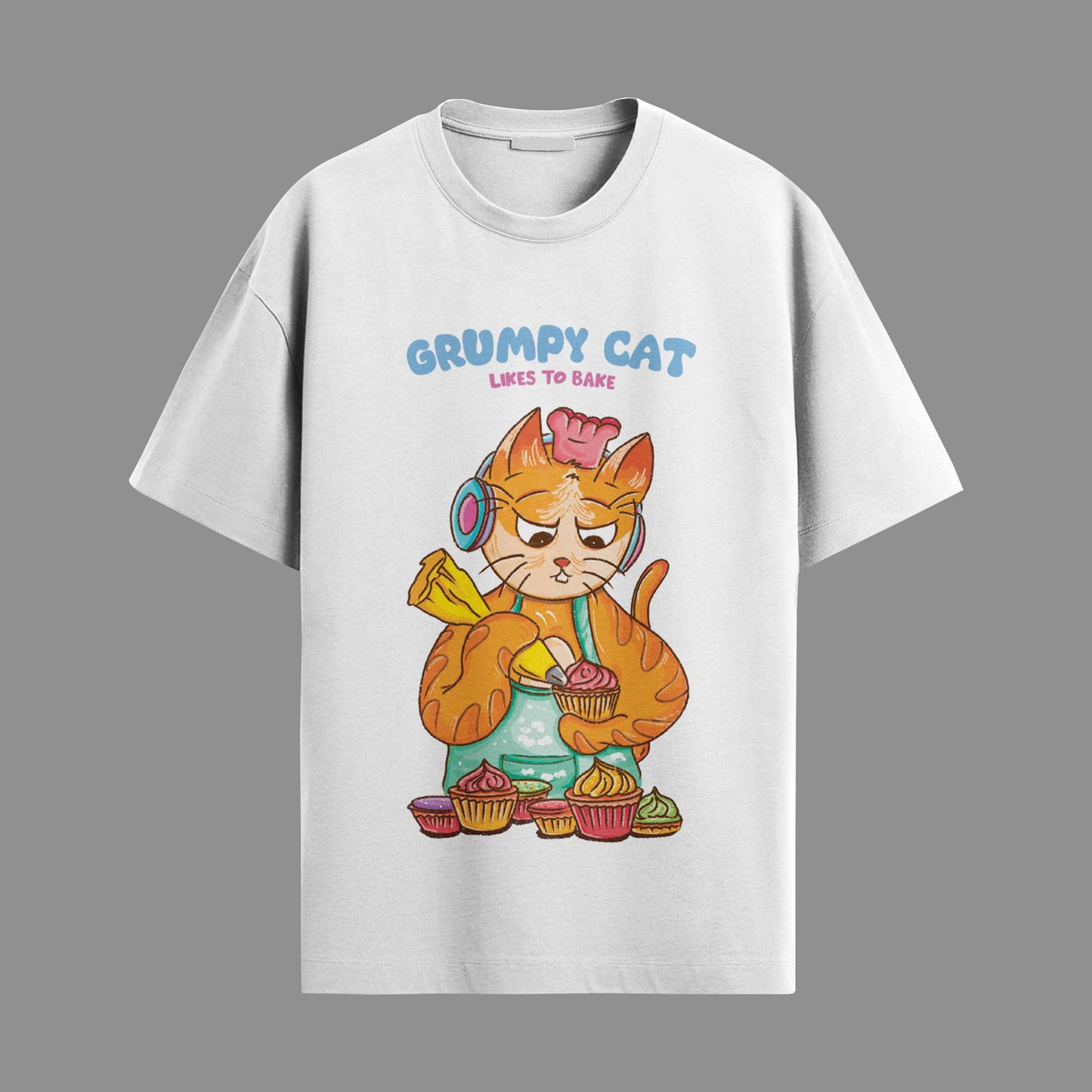 Grumpy cat likes to bake