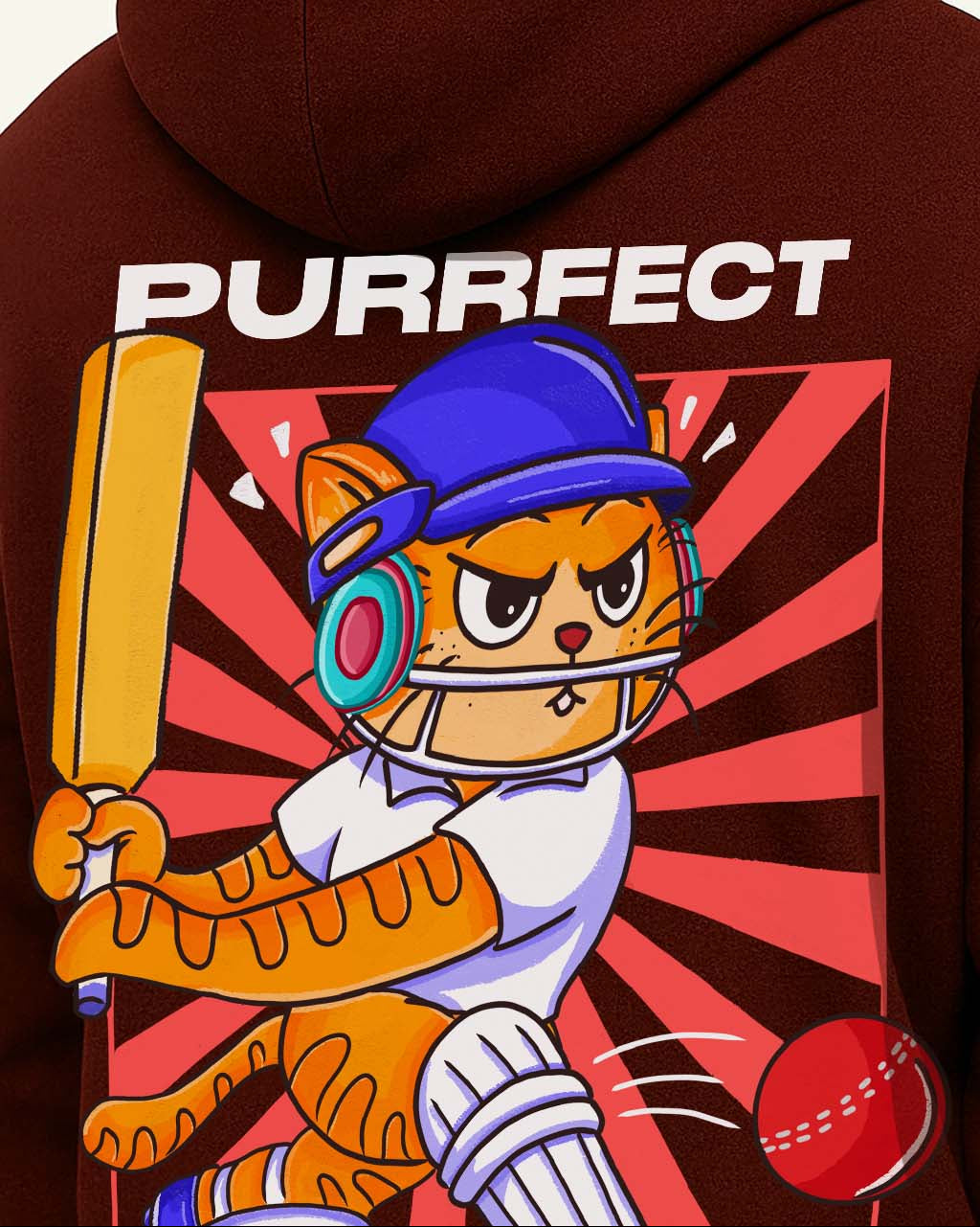 Grumpy Cat is a Cricketer Hoodie