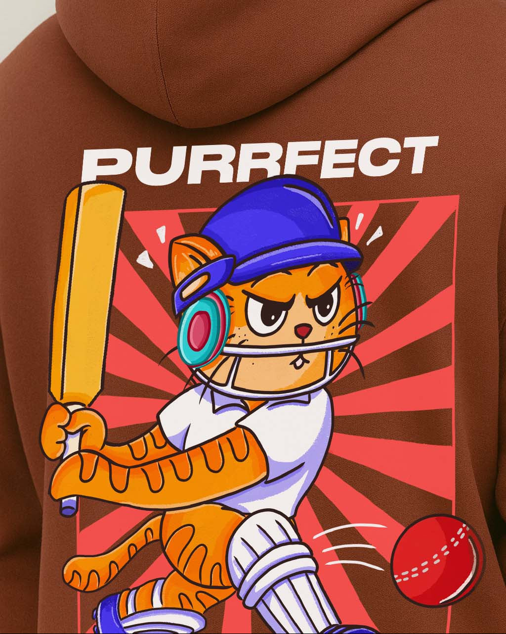 Grumpy Cat is a Cricketer Hoodie