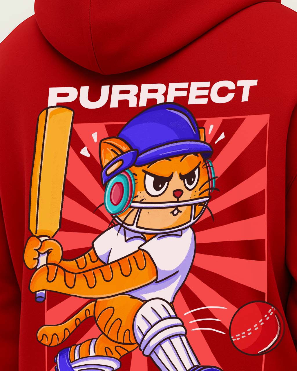 Grumpy Cat is a Cricketer Hoodie