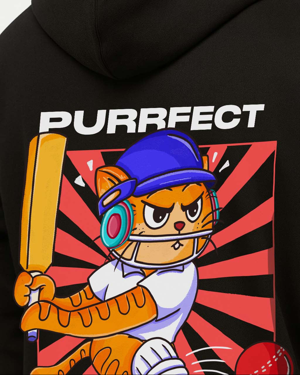 Grumpy Cat is a Cricketer Hoodie