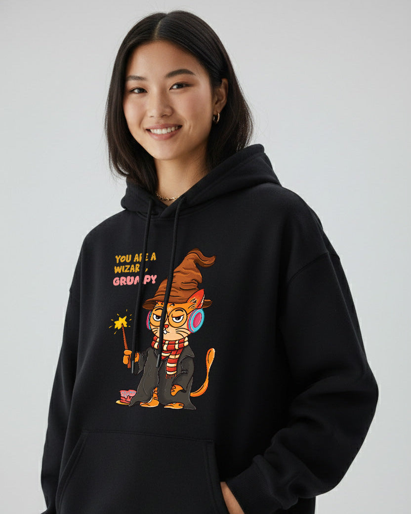 Grumpy Cat is a Wizard Hoodie