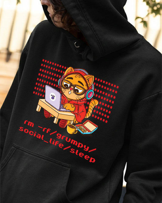 Grumpy Cat is a Coder Hoodie