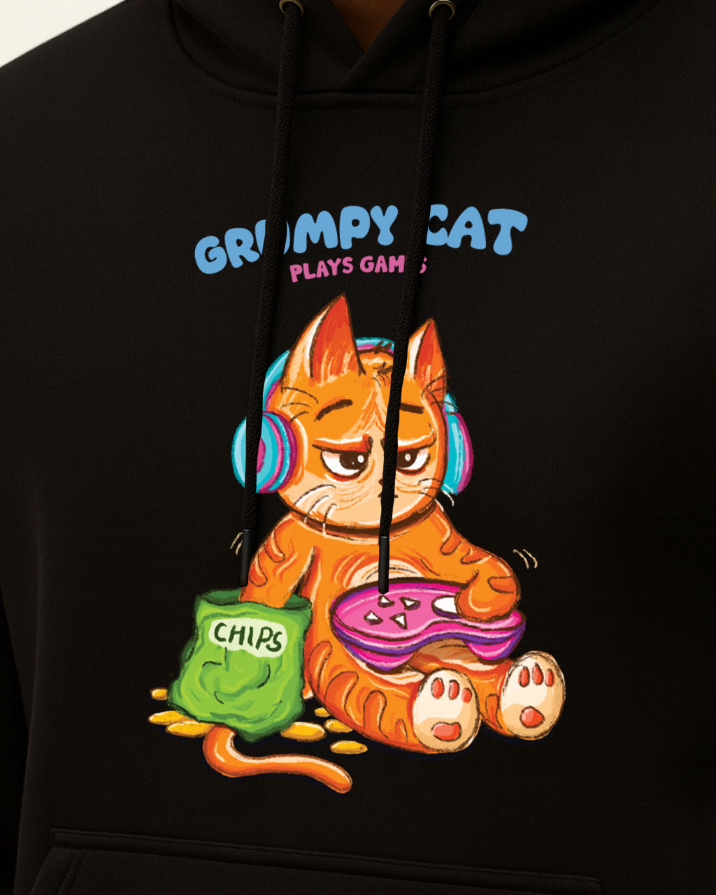 Grumpy Cat is a Gamer Hoodie