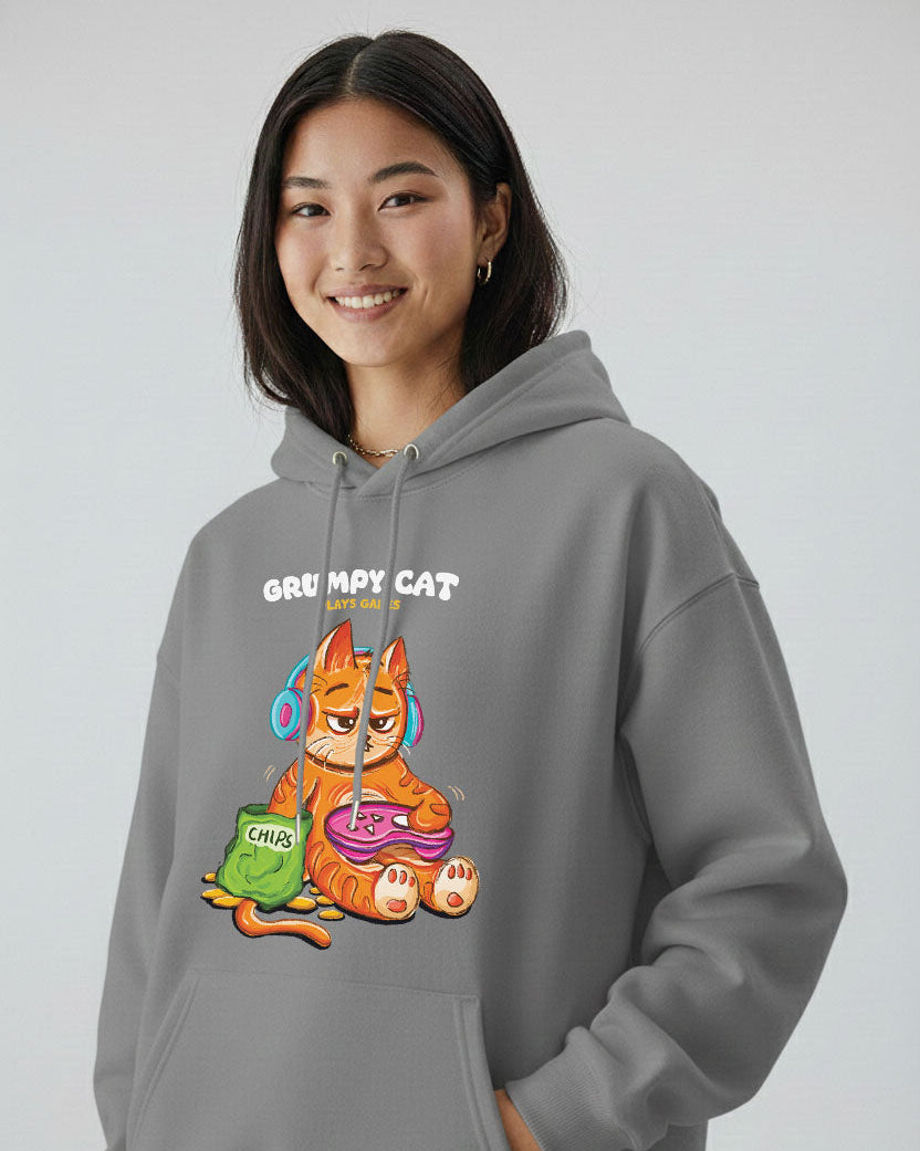 Grumpy Cat is a Gamer Hoodie