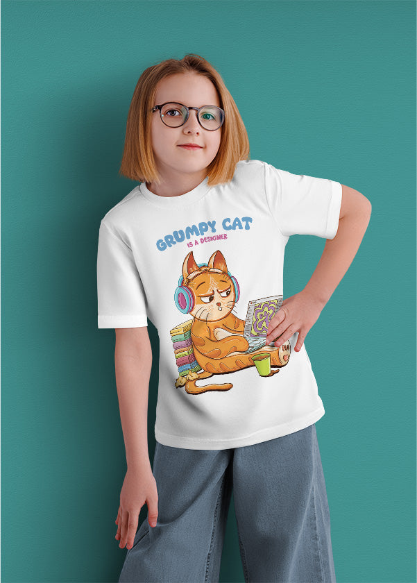 Grumpy cat is a designer (kids)