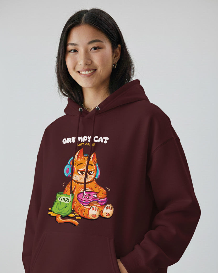 Grumpy Cat is a Gamer Hoodie