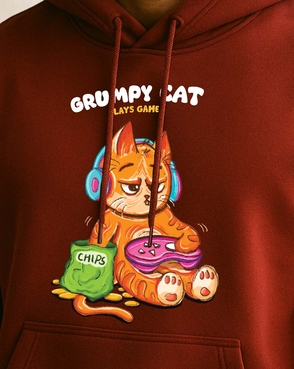 Grumpy Cat is a Gamer Hoodie
