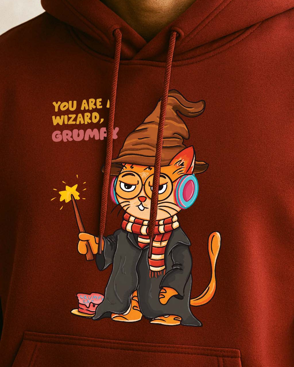 Grumpy Cat is a Wizard Hoodie