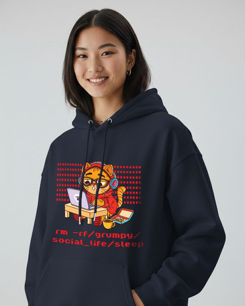 Grumpy Cat is a Coder Hoodie