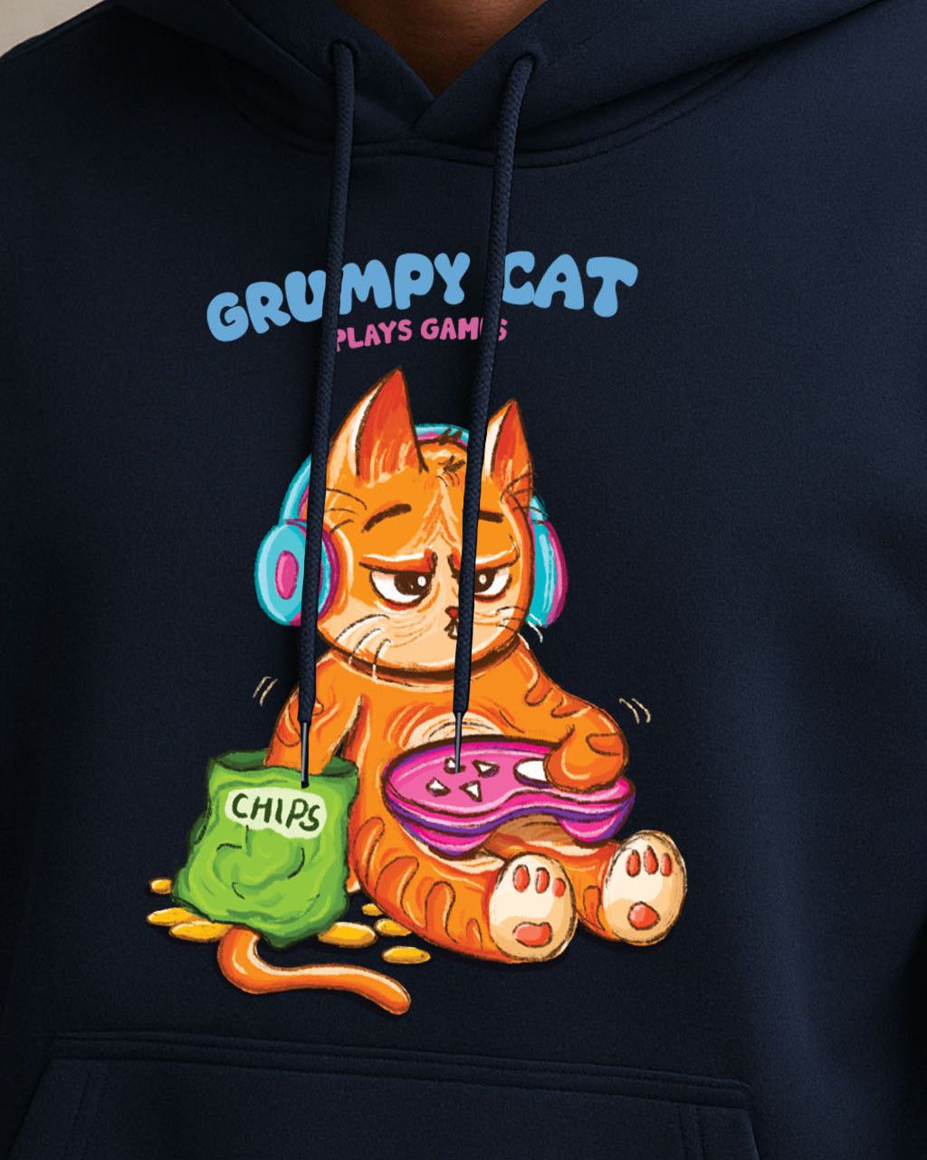 Grumpy Cat is a Gamer Hoodie
