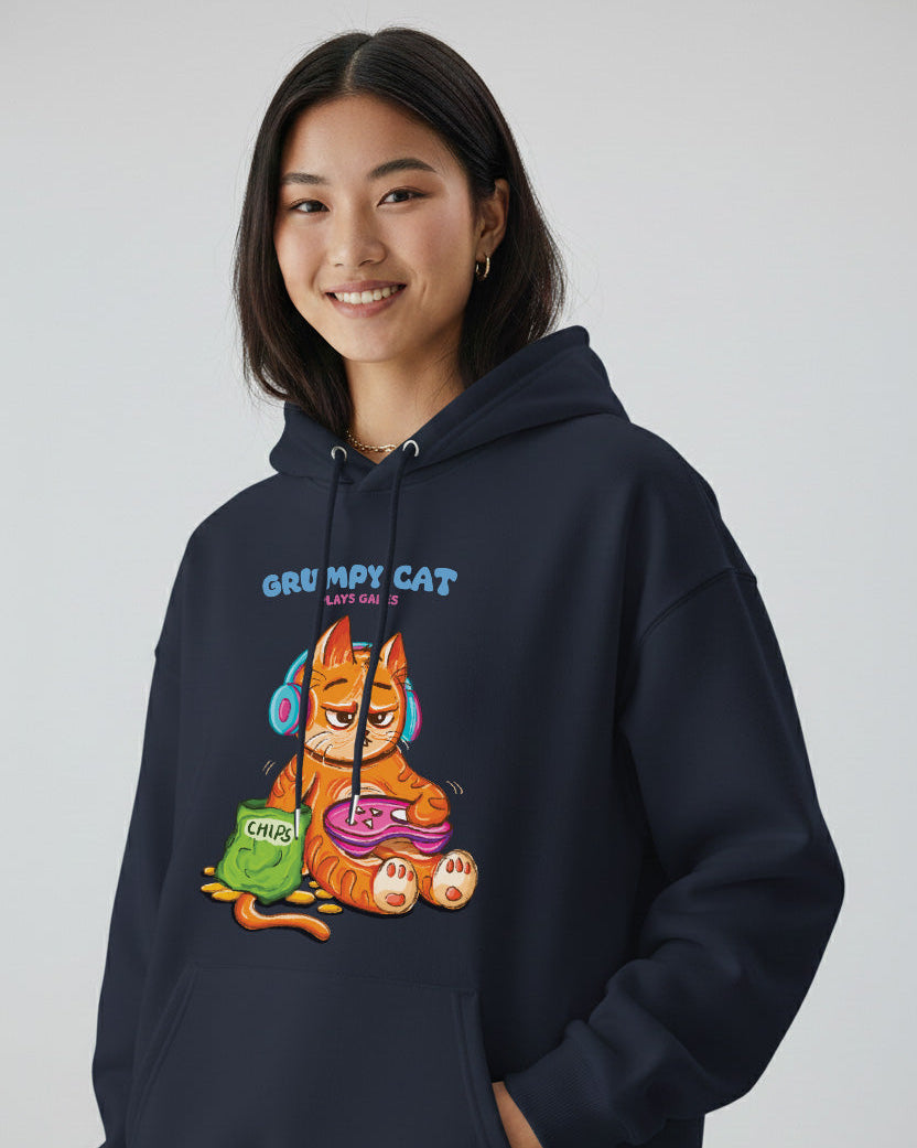 Grumpy Cat is a Gamer Hoodie