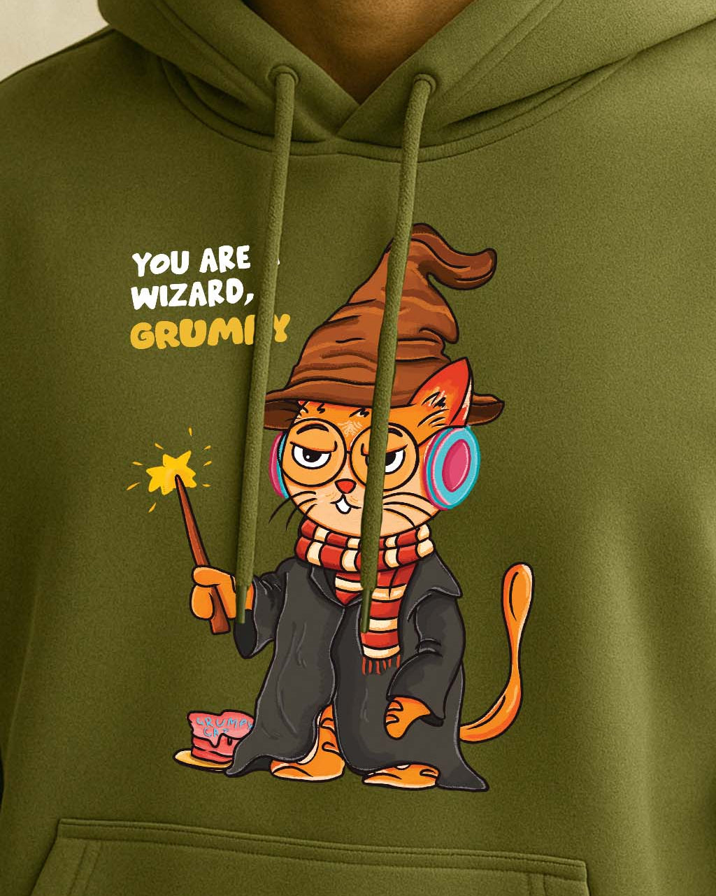 Grumpy Cat is a Wizard Hoodie