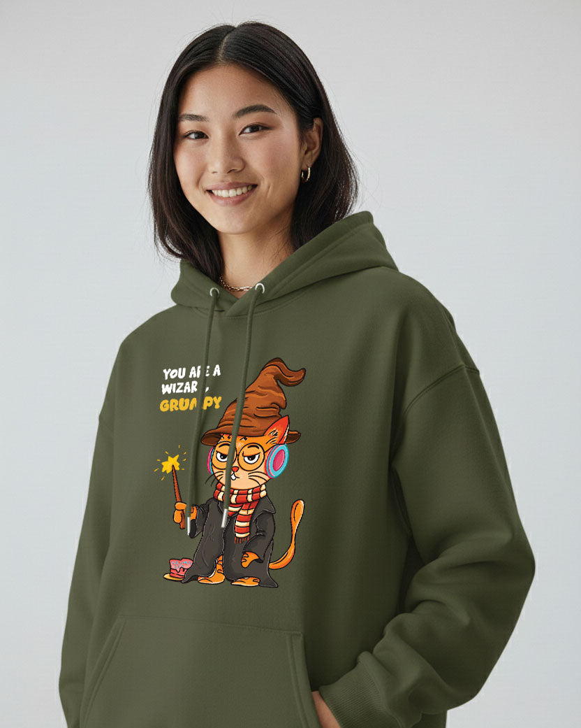 Grumpy Cat is a Wizard Hoodie