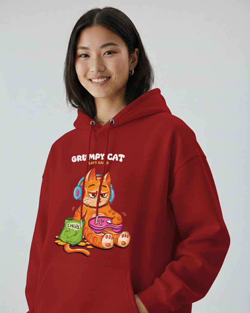 Grumpy Cat is a Gamer Hoodie