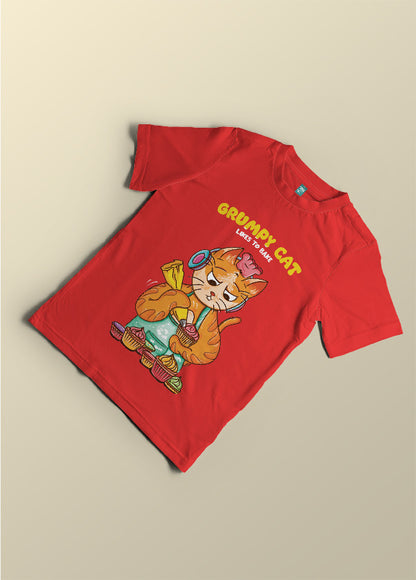 Grumpy cat likes to bake (kids)