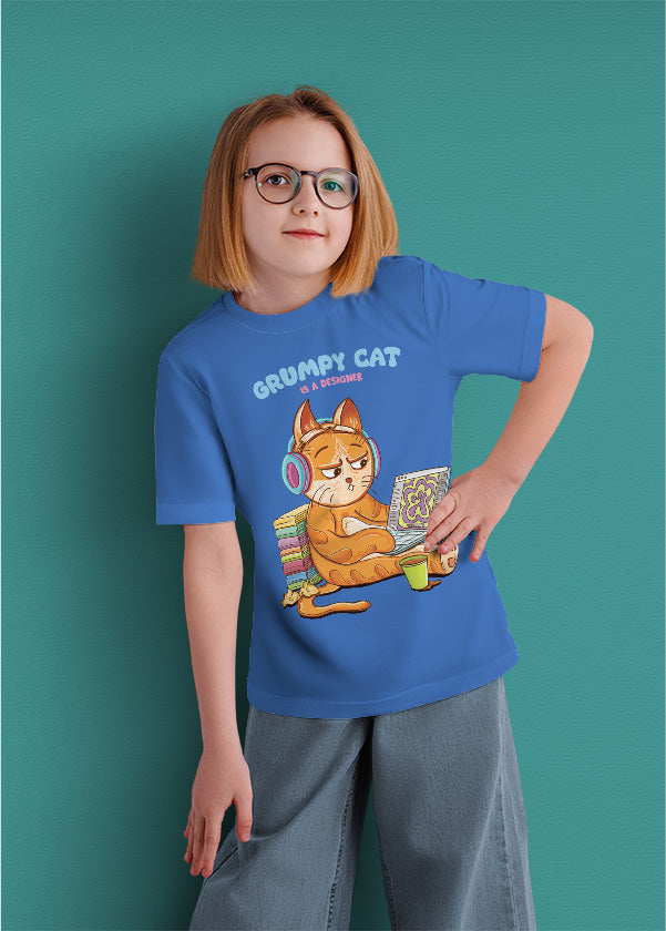 Grumpy cat is a designer (kids)