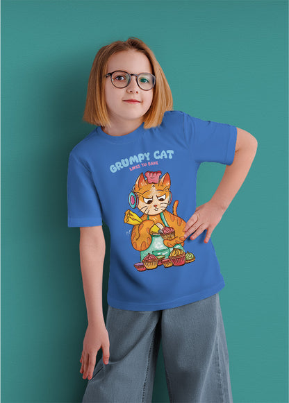 Grumpy cat likes to bake (kids)