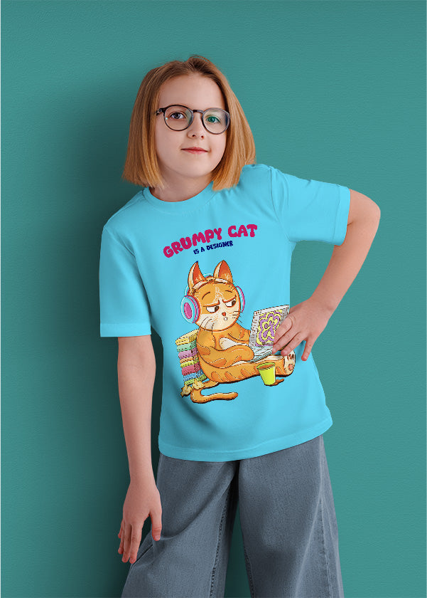 Grumpy cat is a designer (kids)
