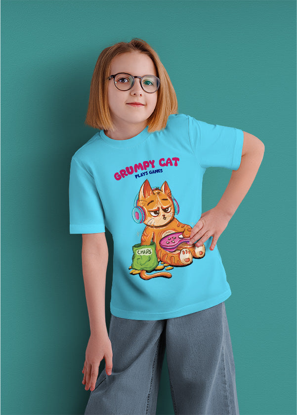 Grumpy cat plays games (kids)