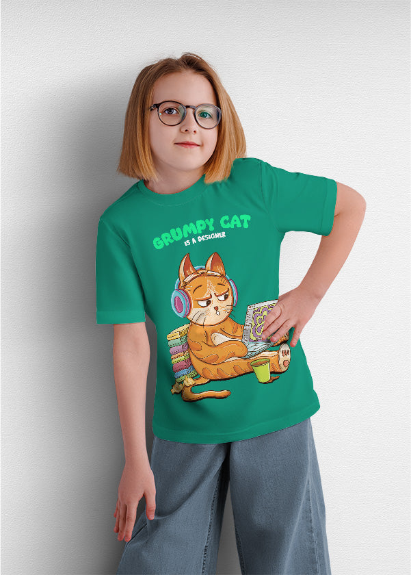 Grumpy cat is a designer (kids)