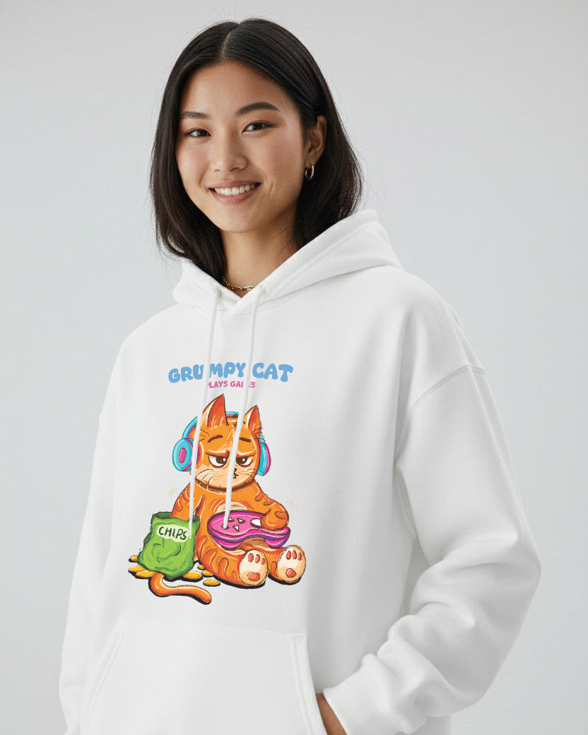 Grumpy Cat is a Gamer Hoodie