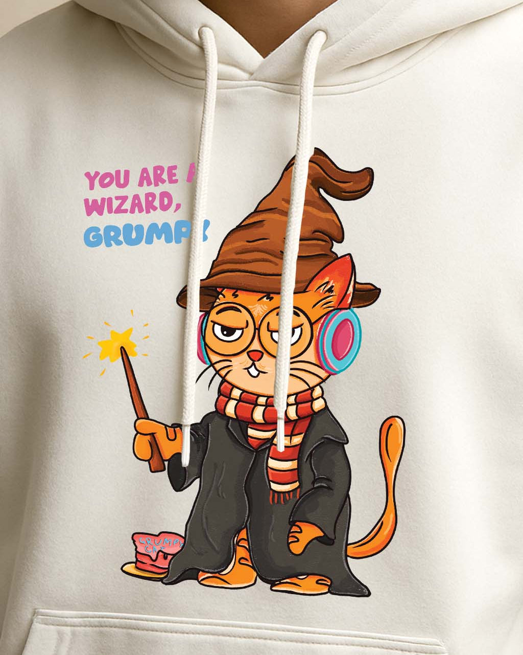 Grumpy Cat is a Wizard Hoodie