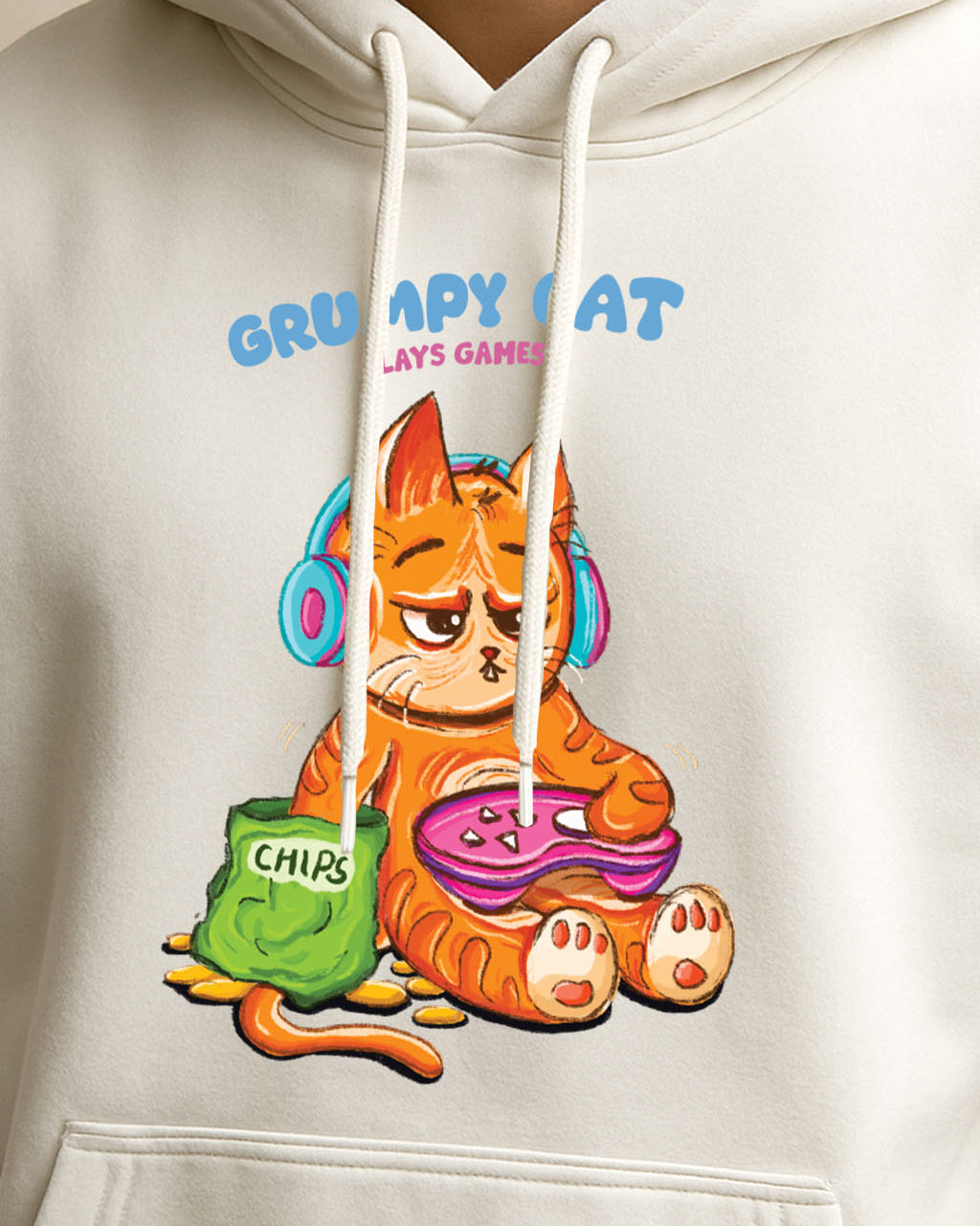 Grumpy Cat is a Gamer Hoodie