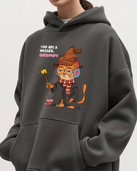 Grumpy Cat is a Wizard Hoodie