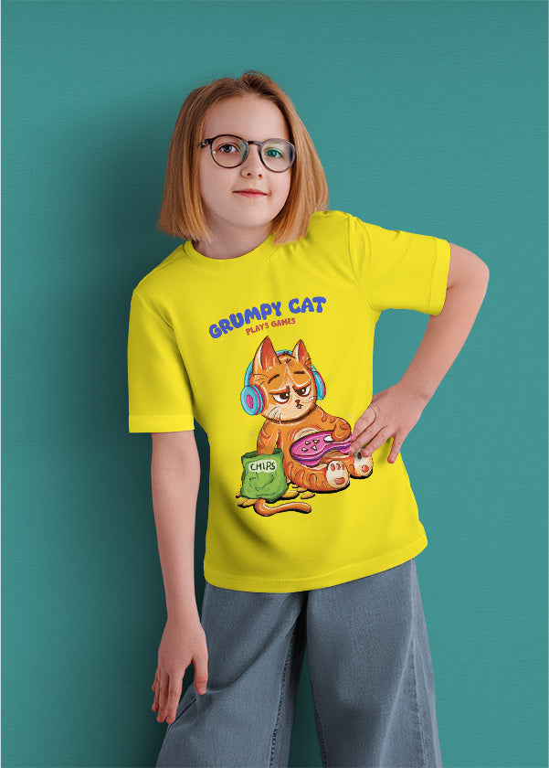 Grumpy cat plays games (kids)