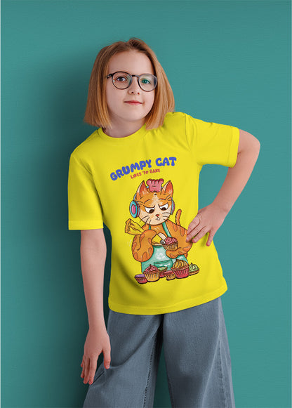 Grumpy cat likes to bake (kids)